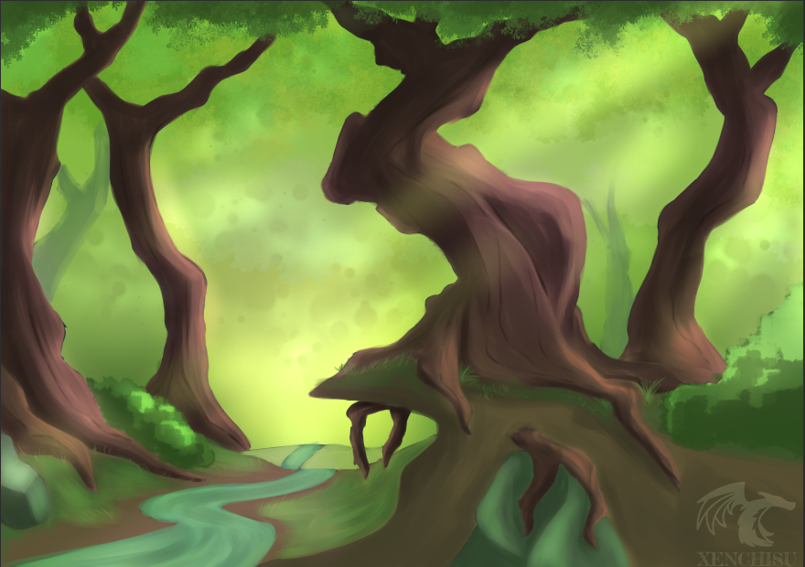 I draw forest