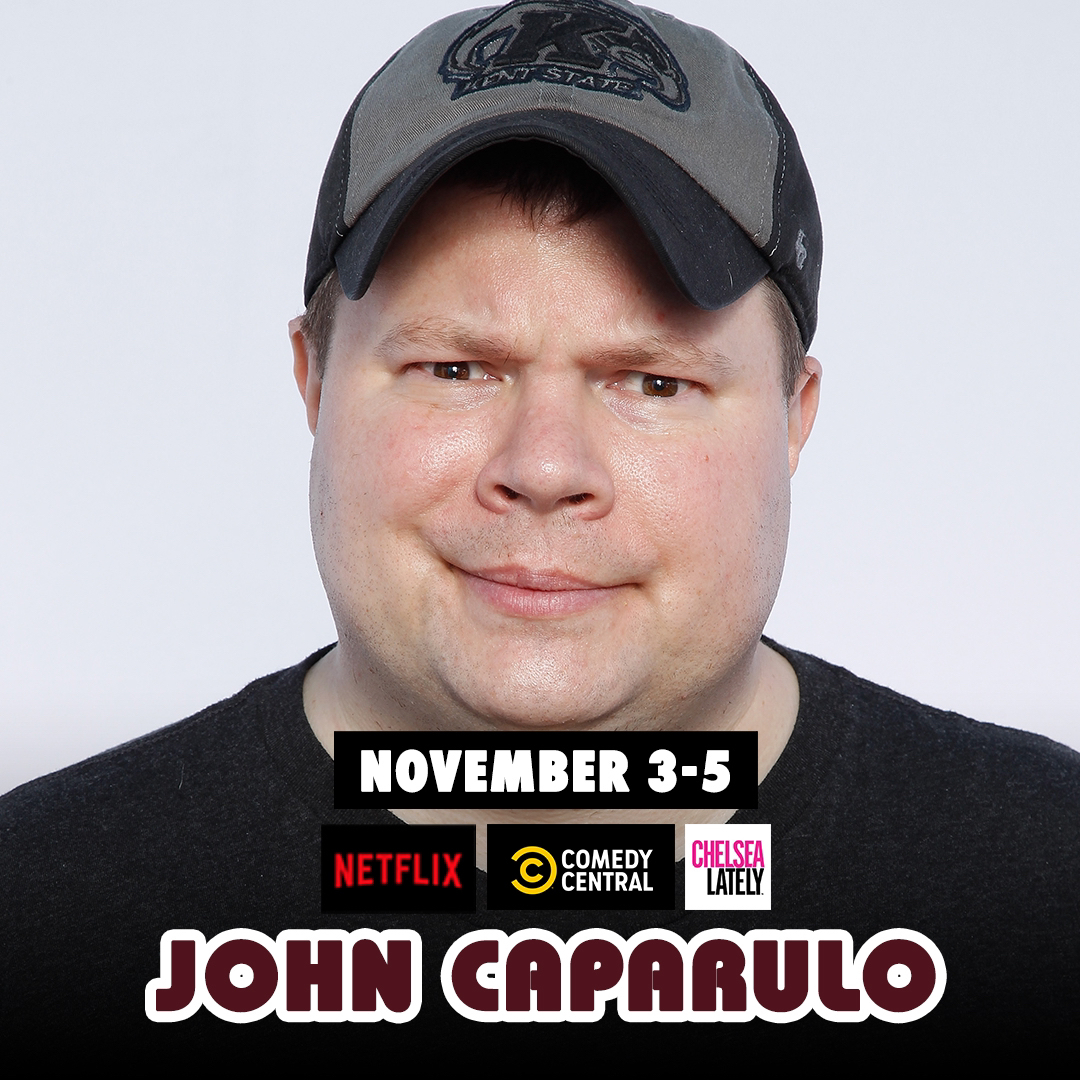 spokanecc's tweet photo. You know him from Comedy Central, E! Channel and soo much more! John Caparulo! Who’s coming??  
Tickets available for November 3-5th. 

#johncaparulo #standupcomedy https://t.co/Cp6zDPpWNc