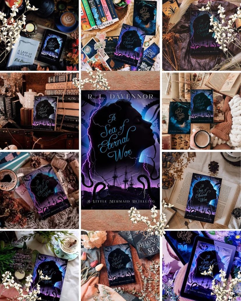 mtmctours's tweet photo. Hi everyone! We’re sharing the wrap-up of our Bookstagram &amp; Creative tour for A Sea of Eternal Woe by @RLDavennor!! 📖🧜‍♀️💜 Thank you to our hosts for all the stunning features &amp; reviews. And don’t forget to add it to your TBR pile! Get your copy here: 🤗
https://t.co/k5BALtFlGP https://t.co/EBUrQL56e3