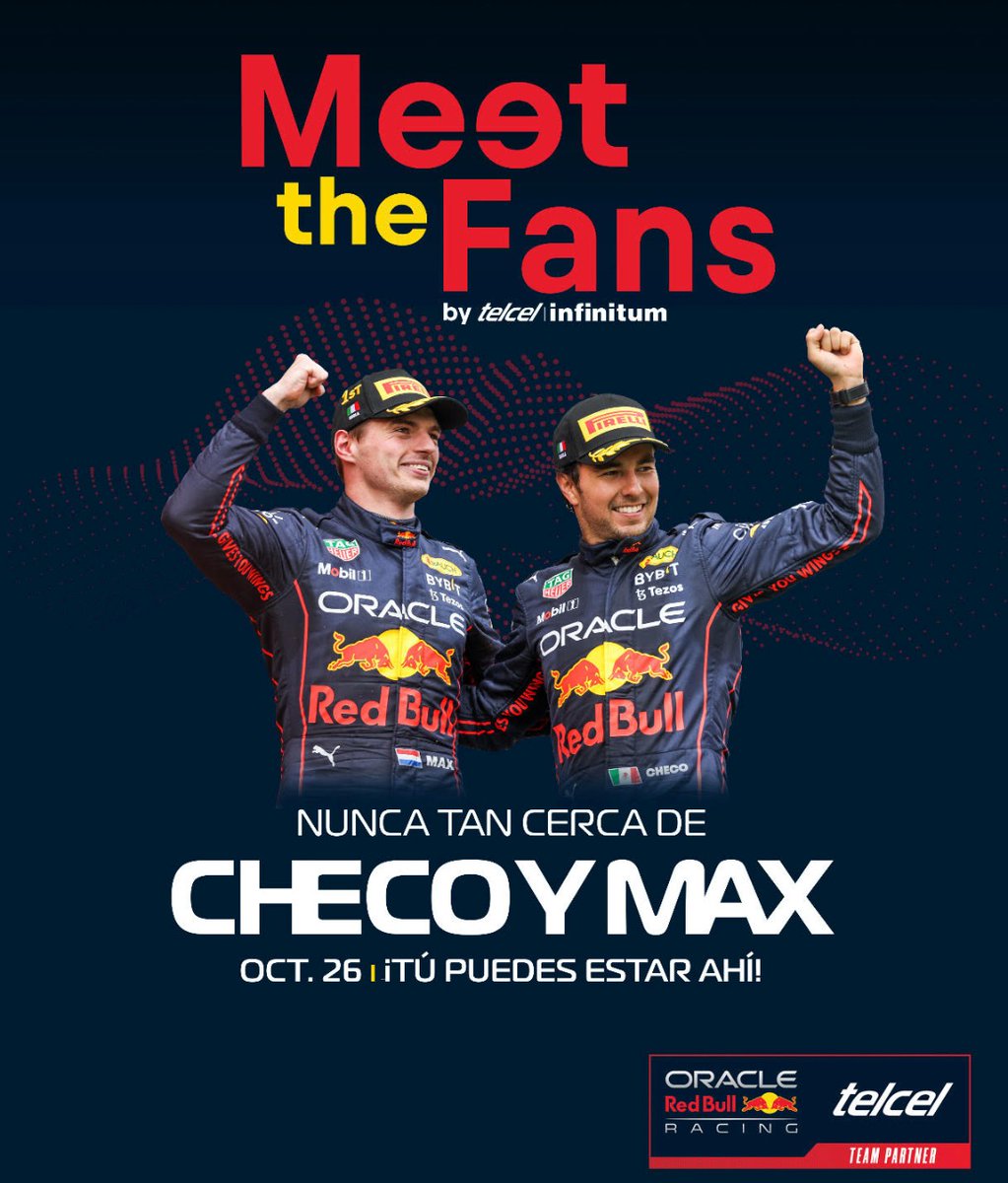 ¿LISTOS PARA GANAR? 😍 Dale RT a este post para poder participar y ser parte del #MeetTheFans este 26 de octubre 🔘 Requisito: Seguirnos en todas nuestras redes sociales #TeamCheco #AMáximaVelocidad