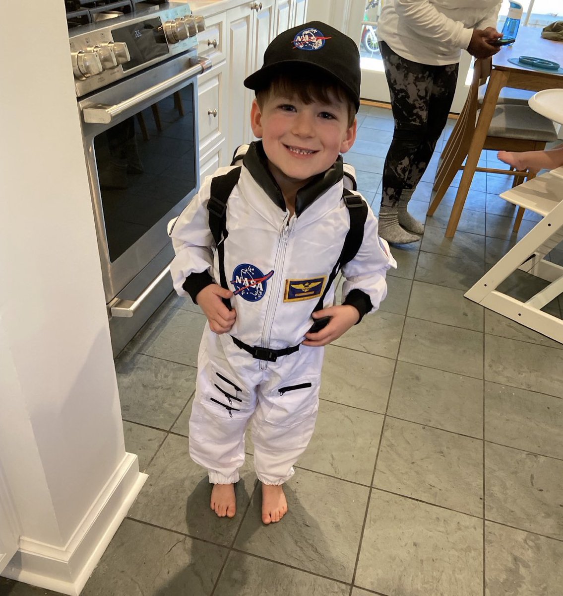 Blessing the TL with this pic of my nephew as <a href="/CaptMarkKelly/">Captain Mark Kelly</a> 🚀