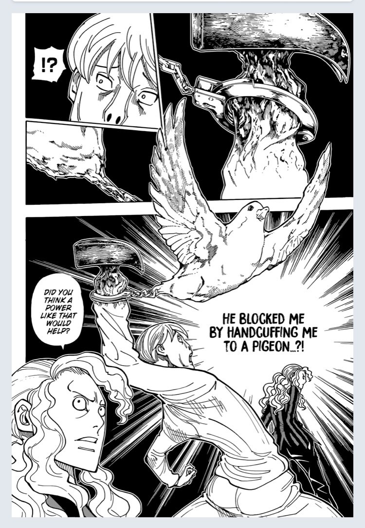 (hxh spoilers) the  absolute jojos bizarre adventureness of this page 