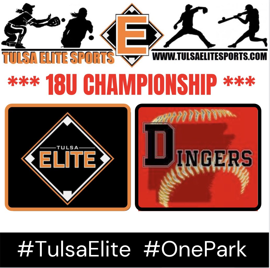 18U Championship matchup! @TulsaEliteSB 18U Natl vs @DingerSoftball #TulsaElite FALL INVITE