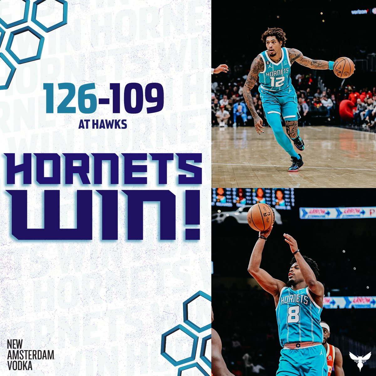 hornets's tweet photo. Good day for a dub!! — @NewAmsterdam https://t.co/8RmLQebbLE
