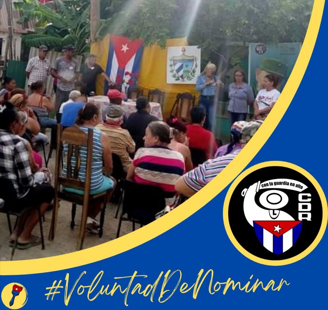 A todo tren las asambleas de nominación de candidatos a Delegados del #PoderPopular #Cuba #CubaNomina #CDRCuba #SoyCederista #SomosDelBarrio