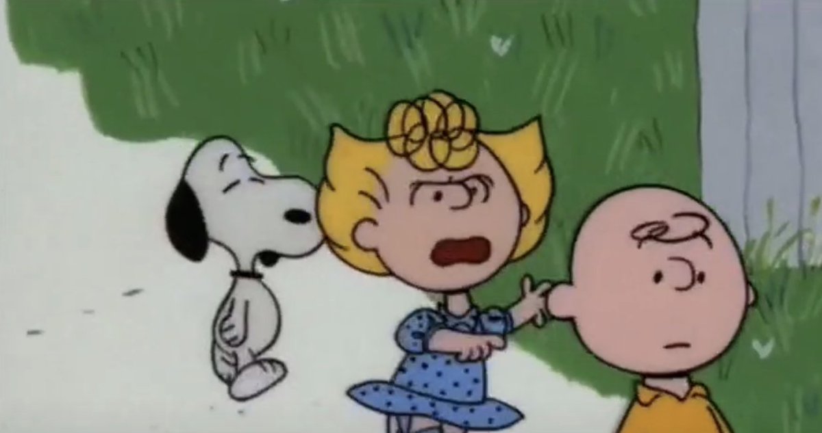 bobjinx's tweet photo. The 60s and 70s animated Snoopys are rarely paint-tube white. A lot of time Snoopy's 'white' isn't even the lightest white on-screen. Compare the background whites to Snoopy's here.

He's a black and white beagle, but the cel-paint color has some gray mixed in. https://t.co/waIwm51SNs