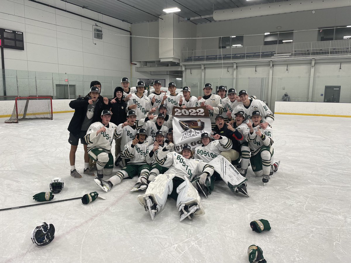 Congrats to <a href="/BostonHA/">Boston Hockey Academy</a> 16 &amp; 18 on winning the Gold Division Championships #BeABeast