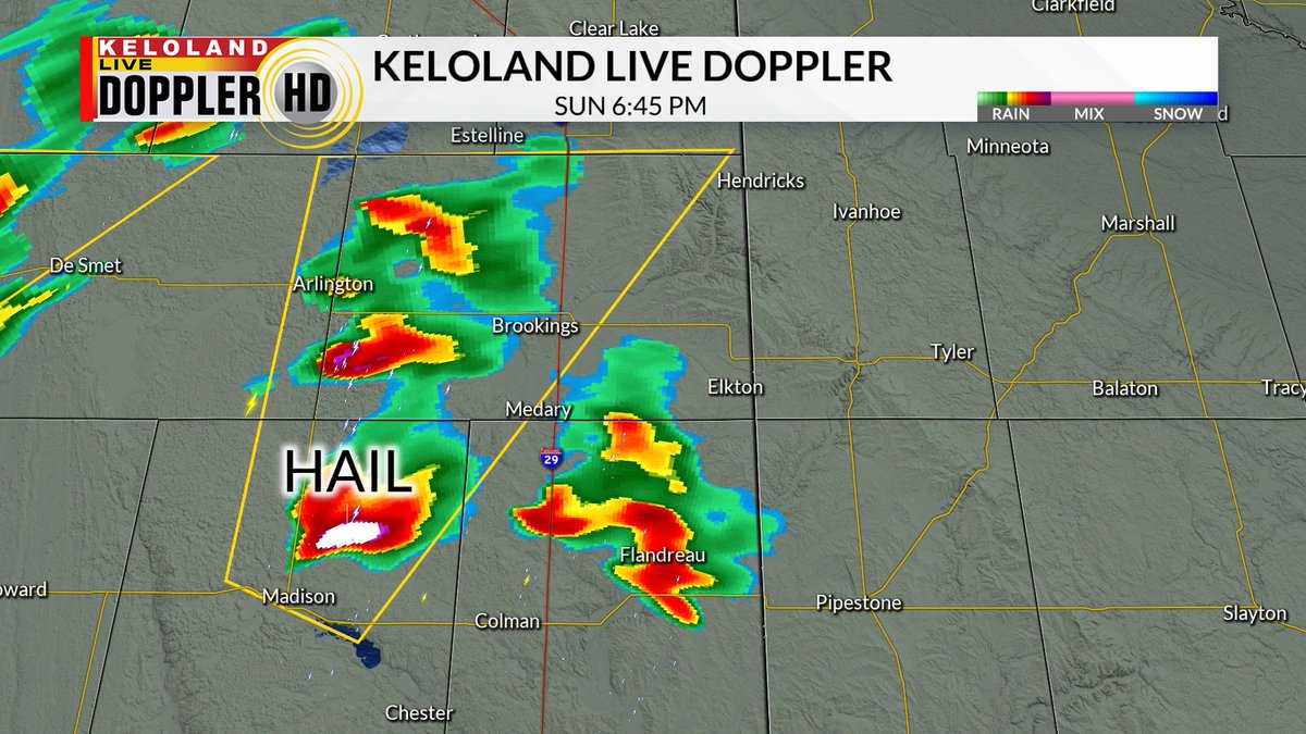 KELOLAND Weather on Twitter "There's some hail being observed in the
