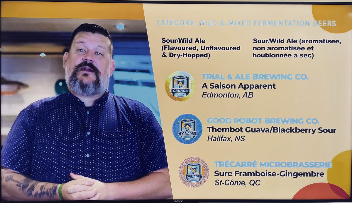 TrialAle's tweet photo. So excited! A Saison Apparent grabbed a gold🥇in the Wild &amp; Mixed Fermentation: Sour/Wild Ale category. Congrats to all the great breweries across Canada! #mixedfermentation #canadabeercup2022
#wildbeer @canadabeercup https://t.co/zZU4AOTjXk