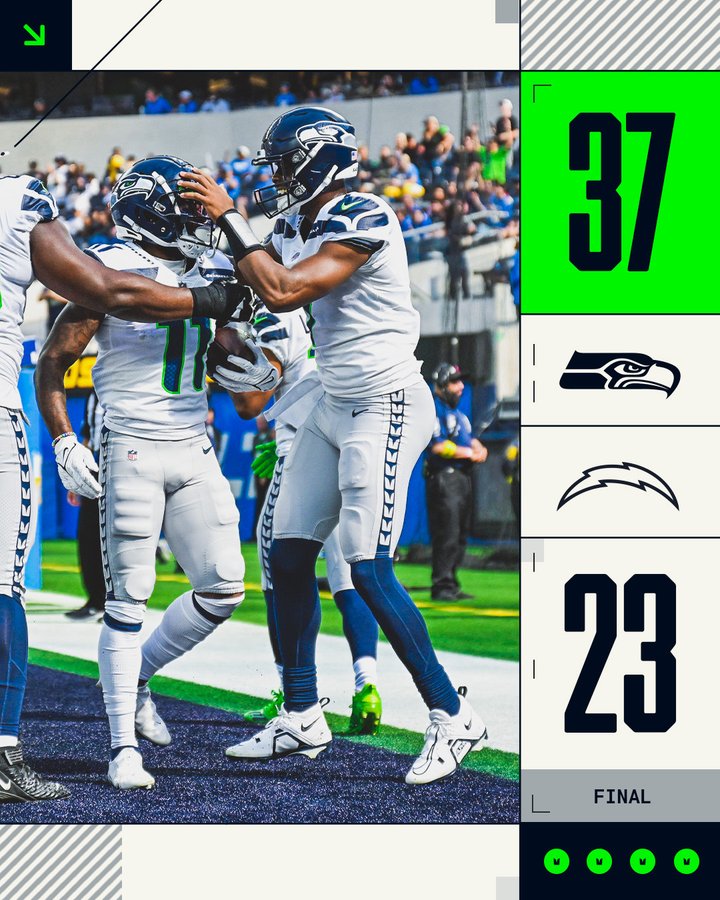 FINAL Seahawks: 37 Chargers: 23