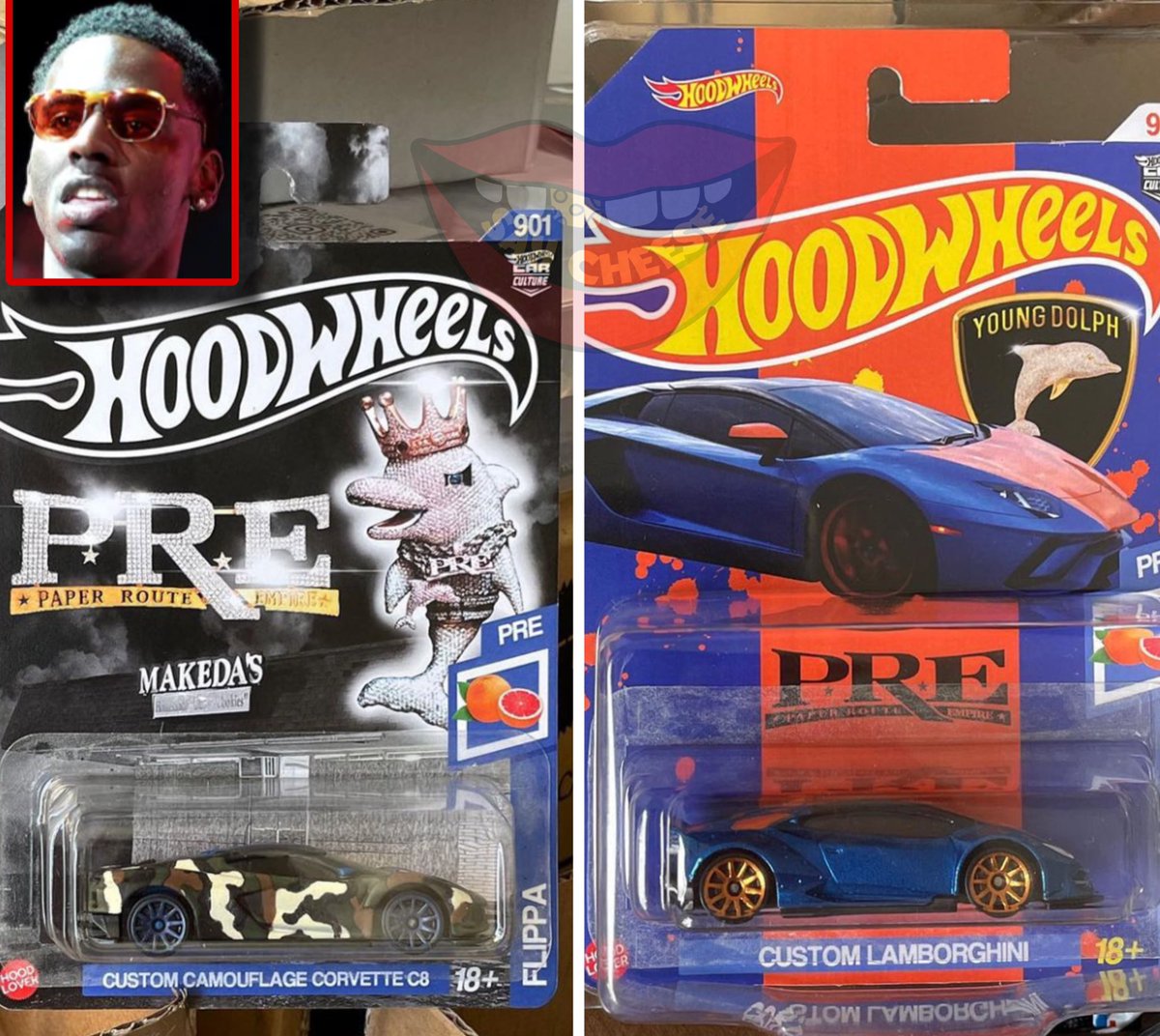 SaycheeseDGTL's tweet photo. Young Dolph custom "HoodWheels" Toy Cars! RIP 🐬 https://t.co/fiw1qUNUNV