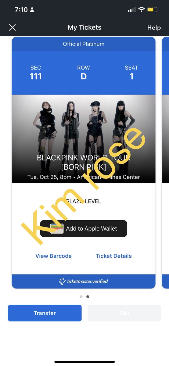 rdzkim203's tweet photo. Hi I’m selling two blackpink ticket for Dallas on the 25 I’m asking 350 each  #BLACKPINKtoTheUSA #BLACKPINKconcert #blackpink  #BLACKPINK_BORNPINK  #BLACKPINKROSÉ #dallas https://t.co/MKci7YPlih