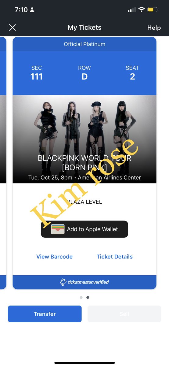 rdzkim203's tweet photo. Hi I’m selling two blackpink ticket for Dallas on the 25 I’m asking 350 each  #BLACKPINKtoTheUSA #BLACKPINKconcert #blackpink  #BLACKPINK_BORNPINK  #BLACKPINKROSÉ #dallas https://t.co/MKci7YPlih