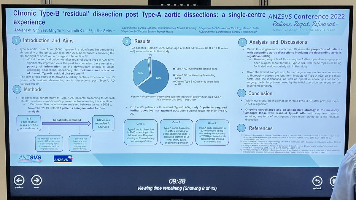 abhishekh_19's tweet photo. Fantastic way to wrap up my Vascular internship at the annual ASC in Tassie! 🐨 Grateful for the last 10 weeks to learn under a wonderful team, as well as to learn from some of the country’s experts at #anzsvs22 https://t.co/k1HIiwhZkc