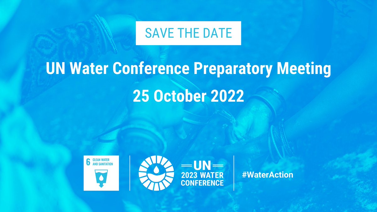 💧Water is critical for sustainable development and the eradication of poverty and hunger, and is indispensable for human development, health and wellbeing. Transformational #WaterAction is needed. JOIN us and be part of the solutions. 👉buff.ly/3EsYscG