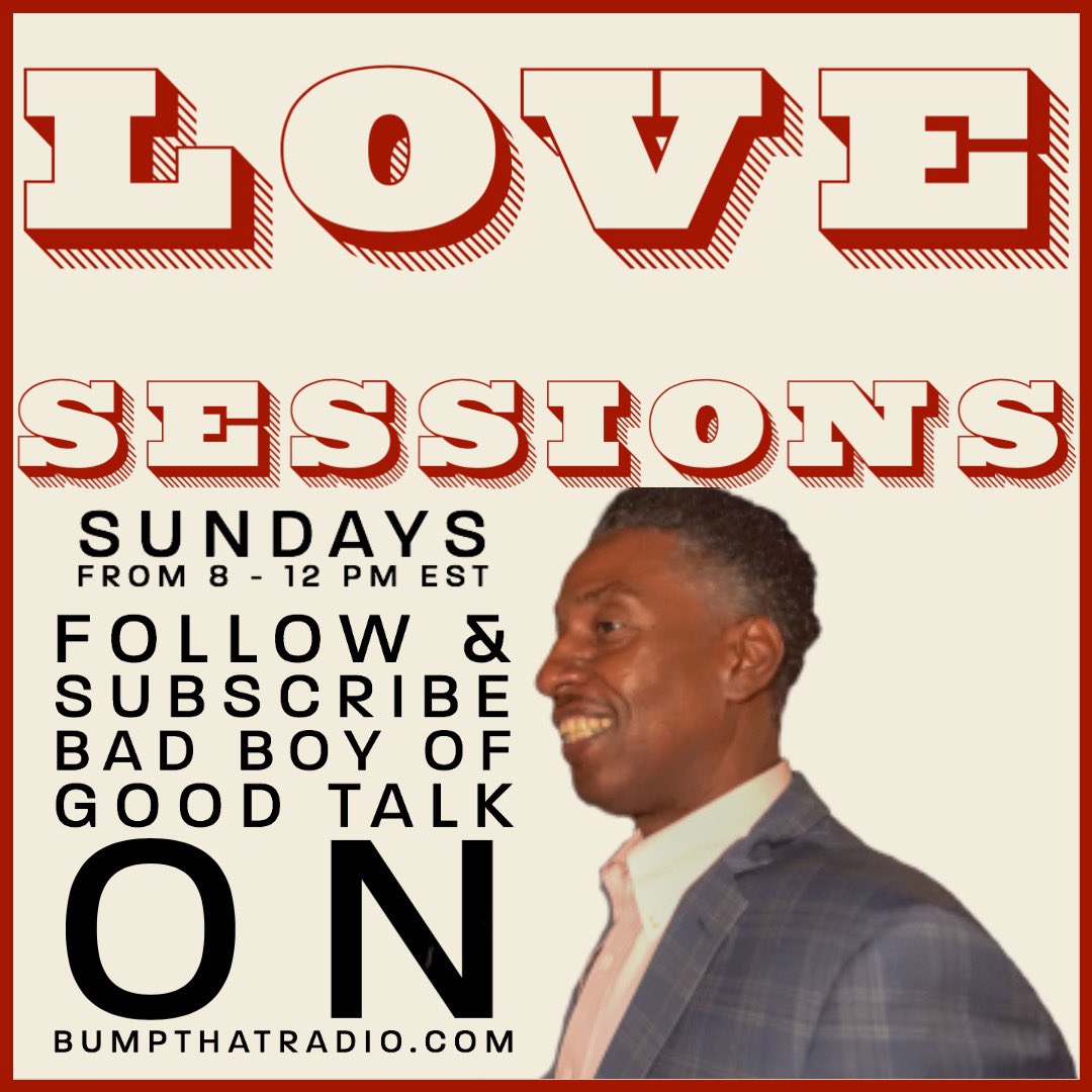 The “Love Sessions” show is LIVE right now. Stream on BumpThatRadio.com or Download the app here; LinkTr.ee/BumpThatRadio . @CherylACampbell @BossLadyNews @yogie_gidley @LexP__ @IamYJones @im_notthe1 @BunnnB @JoJoFromJerz @DamnSheTall @kathrynresister