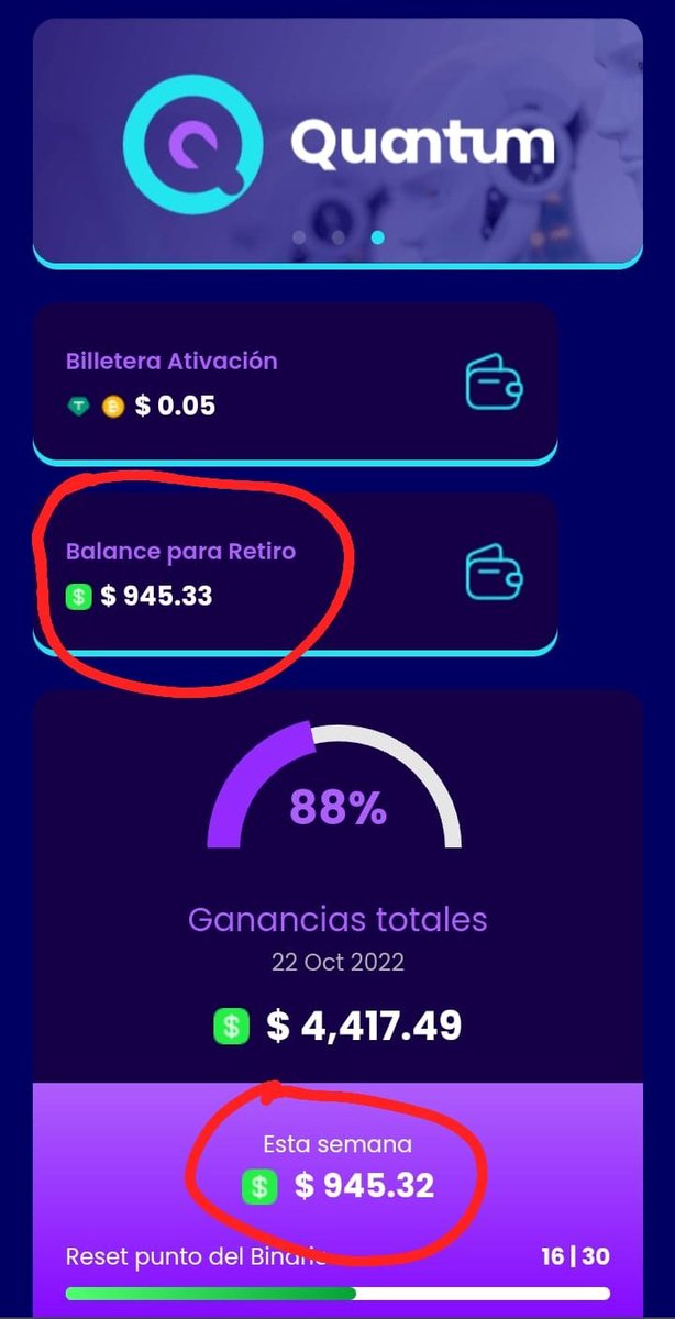 JoshuaAlfaroSV's tweet photo. Banda seguimos on fire 🔥 ganando cada semana con la plataforma #MyQuantum, pagos el mismo día, rápidos y seguros a tu Chivo Wallet. 100% real, si quieres que te enseñe únete a mi grupo en Telegram 👇 https://t.co/oJGirxnS7S https://t.co/Yz29QqBpV0