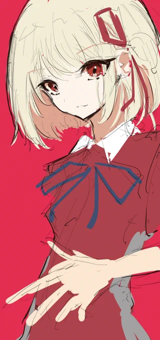 カラーラフリコリス・リコイル錦木千束#絵描きさんと繫がりたい 