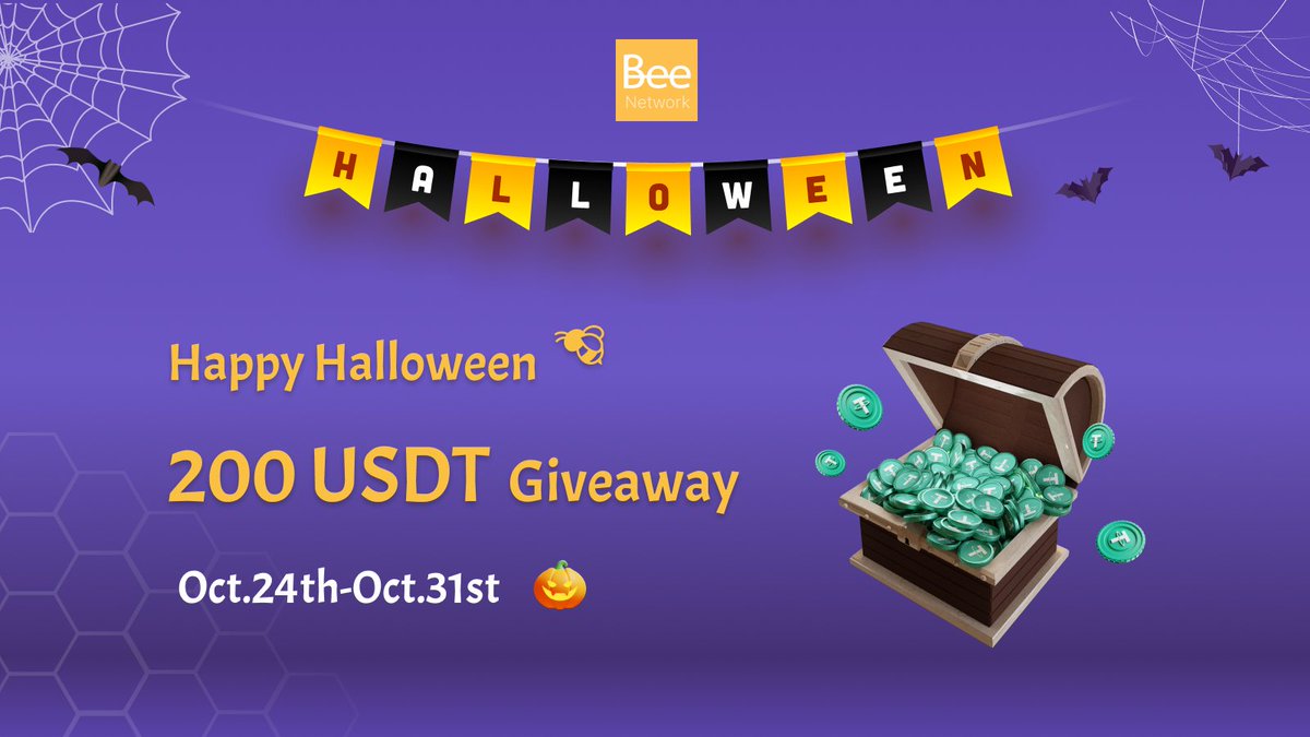Beenetworkintl's tweet photo. 🎃Peek a BOO! Who's the lucky bee lover?

📢Participate now:

🏆Awards:200 USDT for 10 Winners
✅Follow @Beenetworkintl
✅RT &amp; Tag 3 Friends
⏰Oct.24th -Oct.31st (EST)

The winning list will be published on Nov.1st. DM @Beenetworkintl &amp; Claim in 48 H ‼️

#beenetwork #Halloween https://t.co/3s19zMzHJj