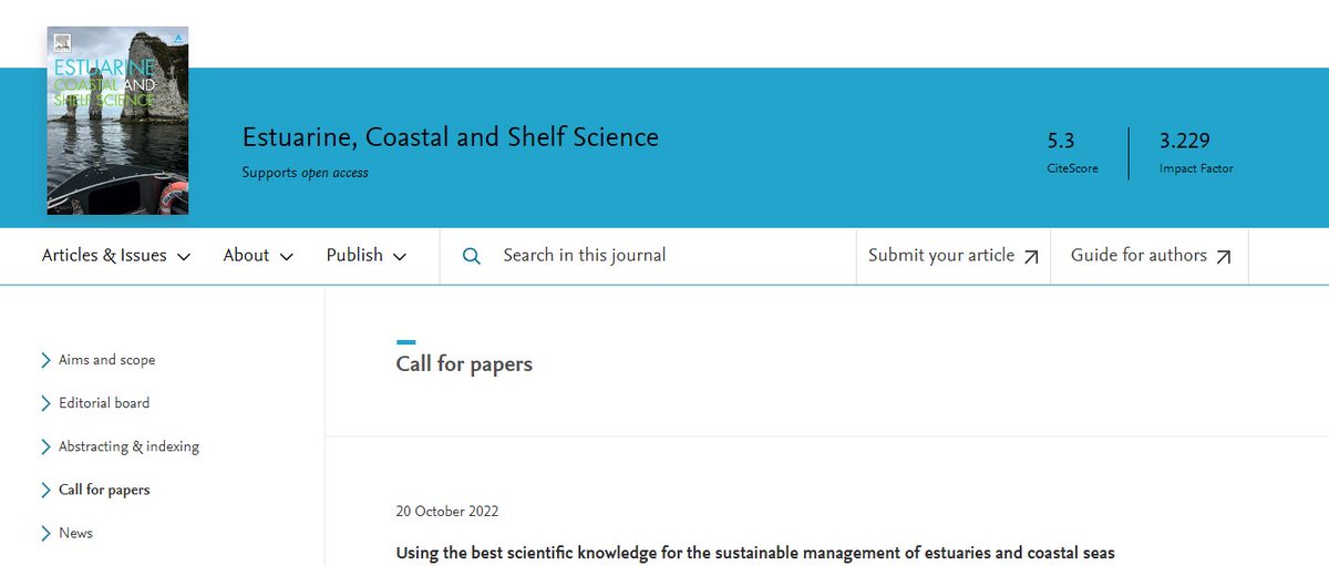 AngelBorjaYerro's tweet photo. Heyyy!! #marineresearchers!!!
Did you attend the past #ECSA59 conference?
Now, you can submit your papers to the special issue of Estuarine, Coastal and Shelf Science, with editors: @MikeElliottHull @anaturalstate @MariaCUyarra @AngelBorjaYerro
https://t.co/hSMqyrV3Tm https://t.co/xLChF0iP4B