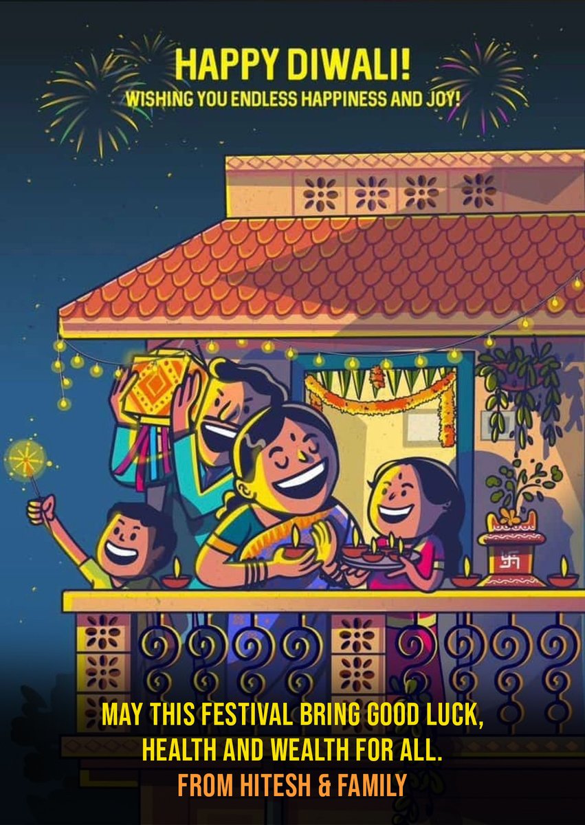 hitmathur's tweet photo. Happy Diwali! Hope everyone celebrating has a great time with your friends and family.
#Diwali #HappyDiwali2022 https://t.co/g88Rro0YCL