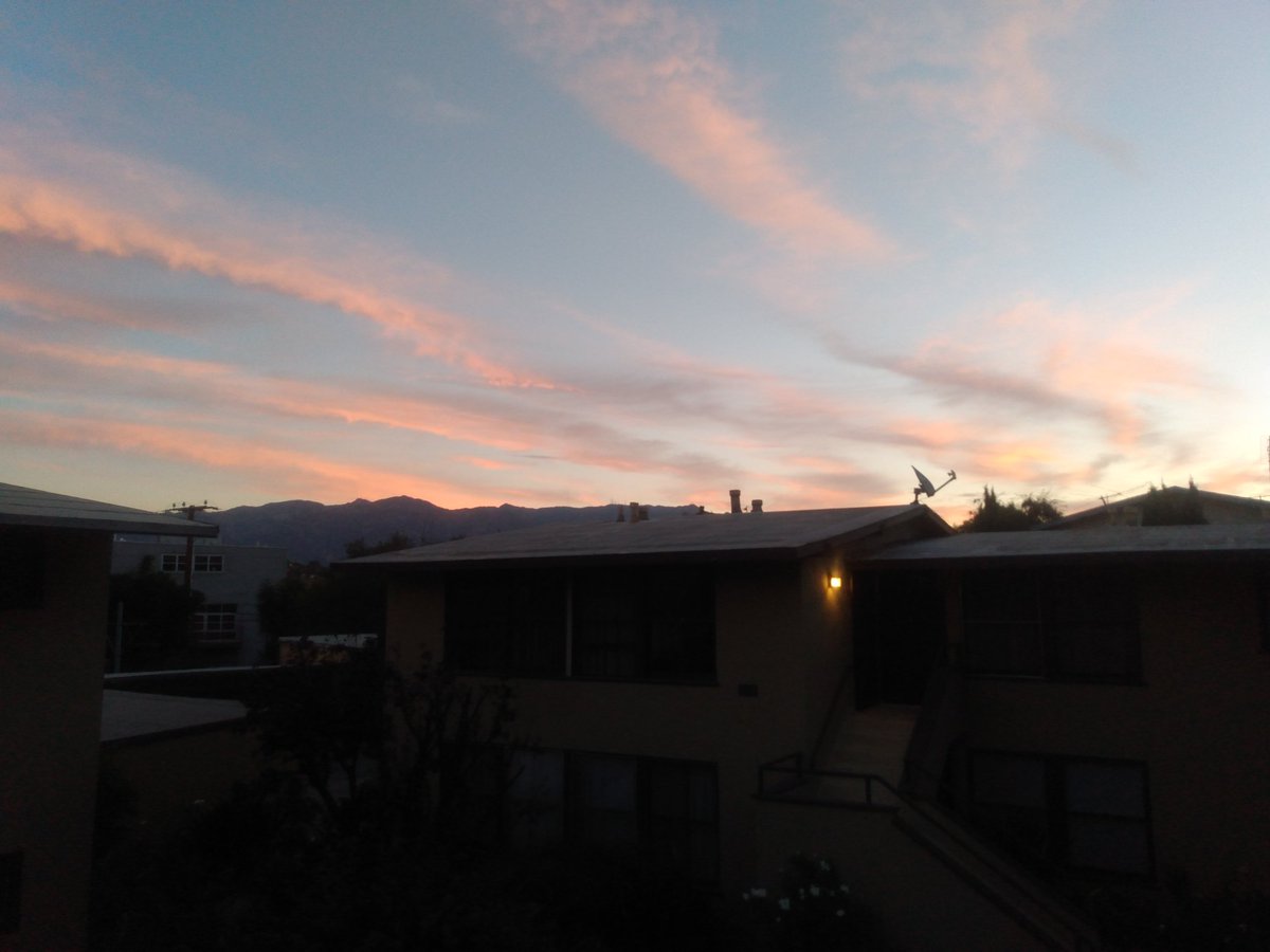 Sunrise outside my front window