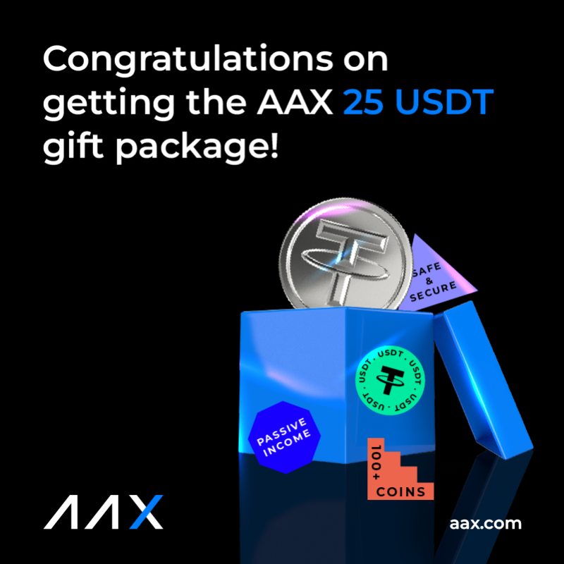AAXExchange's tweet photo. 🎁 #AAX Special Bonus Is Here!
👉Click the link https://t.co/u1yCs3FaY2
👉Sign up with email &amp; complete identification（KYC1）
✅Get 25 #USDT💵 for free 
💰It will be credited within one working day! 
#BTC #ETH #GMT #APE #USDT #750UNewUserBenefits #BuyCoinsAtHalfPrice