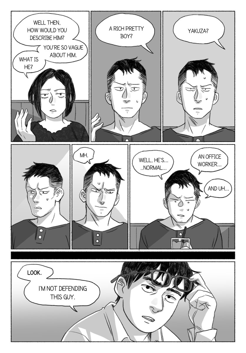 Tanaka and Izumi have lunch at a family restaurant. Tanaka has a hard time not talking about his cool new friend.

Part of my ongoing post-series of comics about Tanaka and Okuyama

1/2 (7 pages)
[ Ajin ] [ Okutana ] 