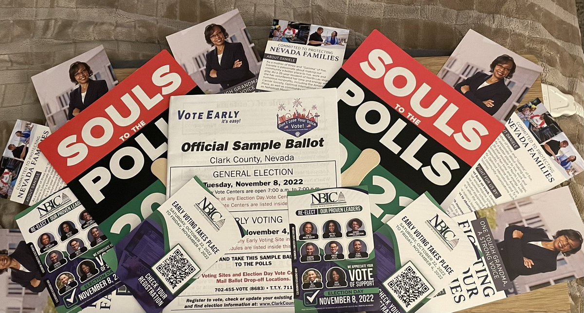 Daniele4mayor's tweet photo. This is always a special a day for #TeamDMM, we take a small break from canvassing to ensure our voices are heard by casting our vote🗳 #AD1 @nvassemblydems #SoulsToThePolls2022 #win2022 #NVleg https://t.co/VuPdWjYser