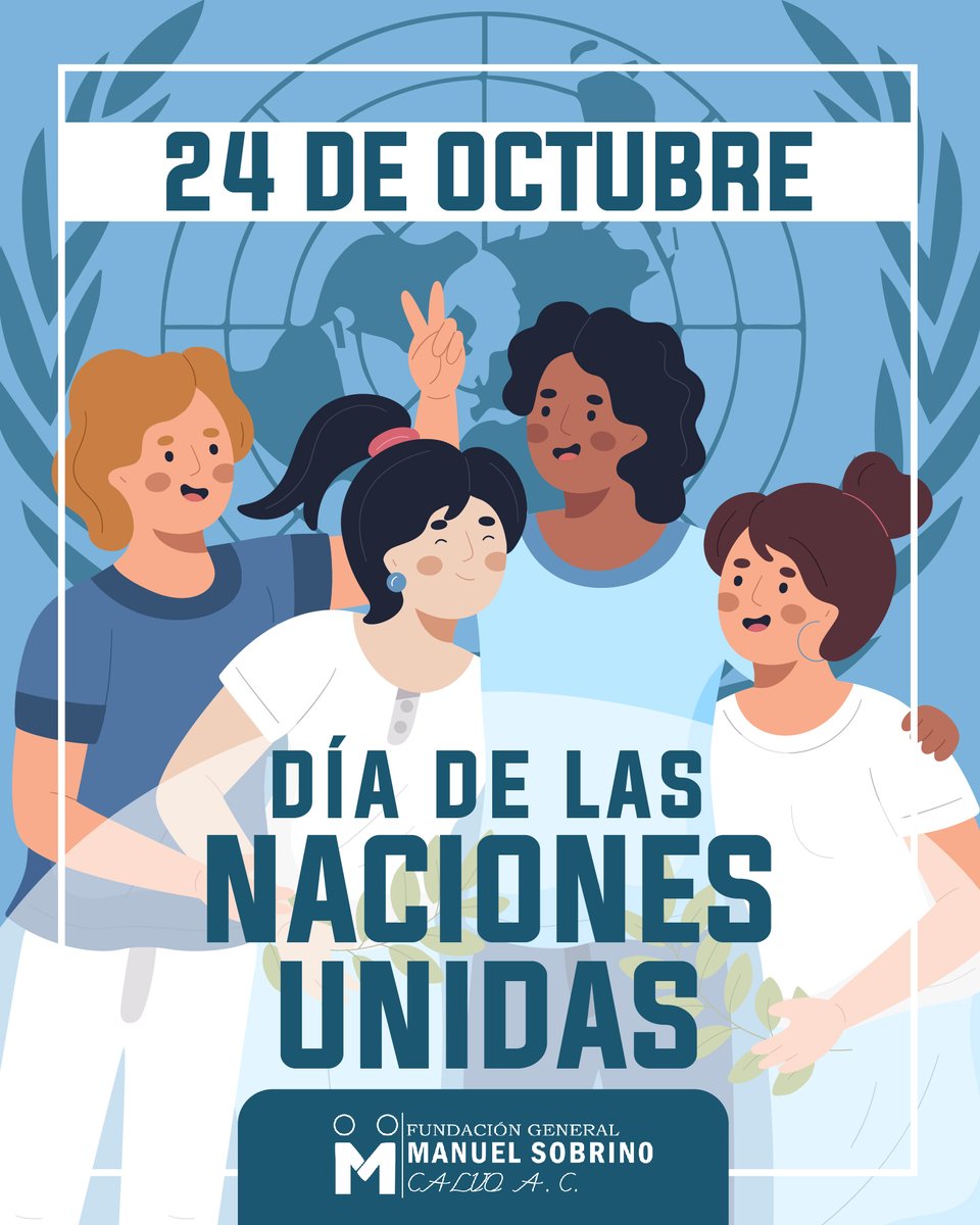 FundacionGMSC's tweet photo. Tras la devastación de la Segunda Guerra Mundial, las Naciones Unidas empezaron su labor en 1945, con una prioridad: mantener la paz y la seguridad internacionales.

Es por eso que cada 24 de octubre se celebra la fundación de esta Organización que lucha por la #pazenelmundo. https://t.co/AFxZgVsmT2