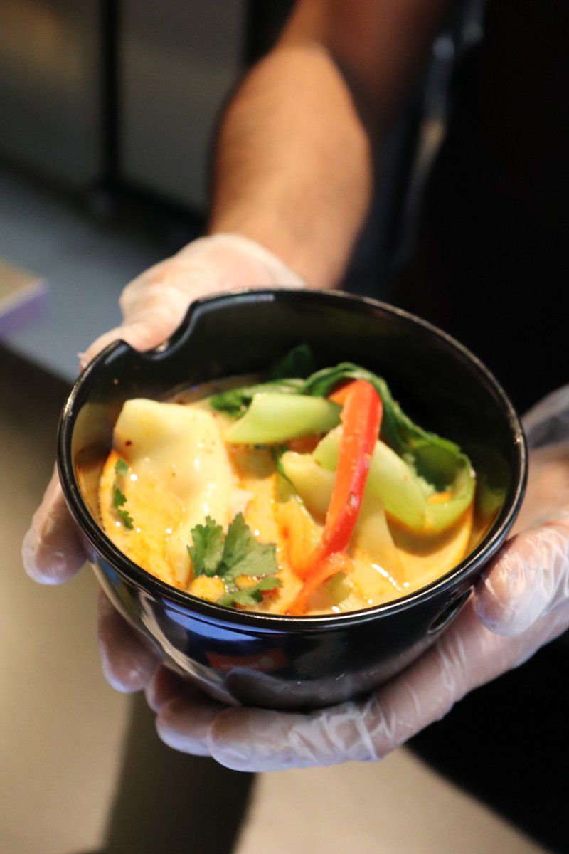 drumplings's tweet photo. These insanely rainy days are calling for some delicious hot soup which include our delicious Drumps. Try out our Coconut &amp; Ginger Prawn Dumpling Soup tonight. We’re open till 10pm!

#melbourneeat #eatingmelbourne #wheretoeatmelbourne #melbournefood #dumplings https://t.co/xK6jlwhI6U