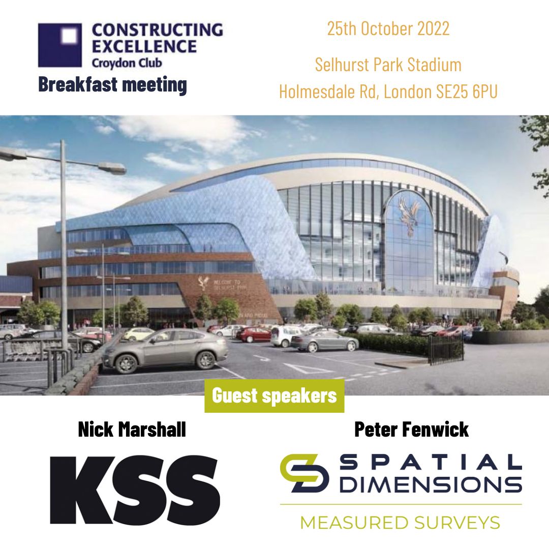 Peter Fenwick is delighted to be presenting at the Croydon CE breakfast meeting at Selhurst Park Stadium tomorrow on the subject of #Retrofit. Peter will be joined by Nick Marshall from KSS Architects

There are just a few spaces left,  details here croydonconstructingexcellence.co.uk/events/croydon…