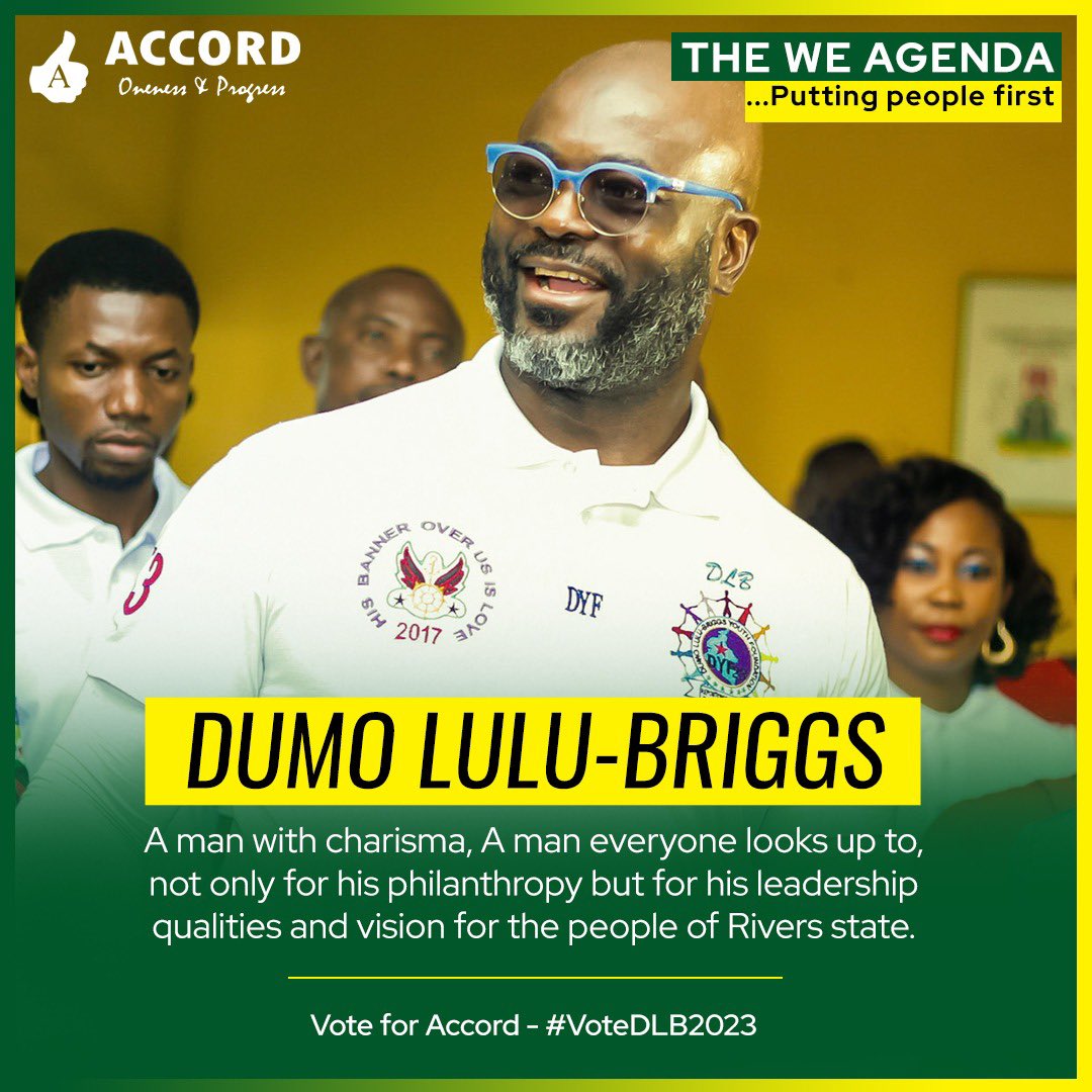 DumoLuluBriggs's tweet photo. We deserve selfless leadership
Let us stand with Dumo Lulu-Briggs!

#Dumowilldomore
#SupportDumoLuluBriggs
#RiversState2023
#VoteDLB2023
#Accord https://t.co/RJtJFI8Rea