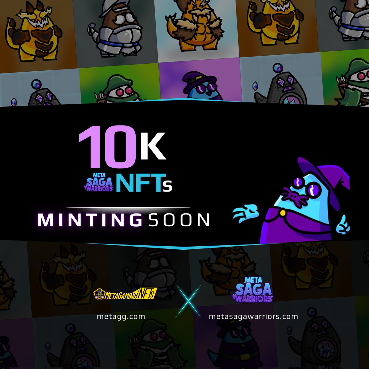MetaGamingGuild's tweet photo. ๐ฃ Say HELLO to @metasagawarrior NFTs โจ
#Minting SOON: 10K #GenerativeNFTs ๐ 12 of them are individually designed #NFTs ๐งฌ
๐More info: https://t.co/BBO9379KKA
๐Also, check out the #Beta version: https://t.co/A9JI74FSjq
#MetaSagaWarriorsNFTs #Mint #Crypto #metaverse #GameFi https://t.co/C41uZgmfEf