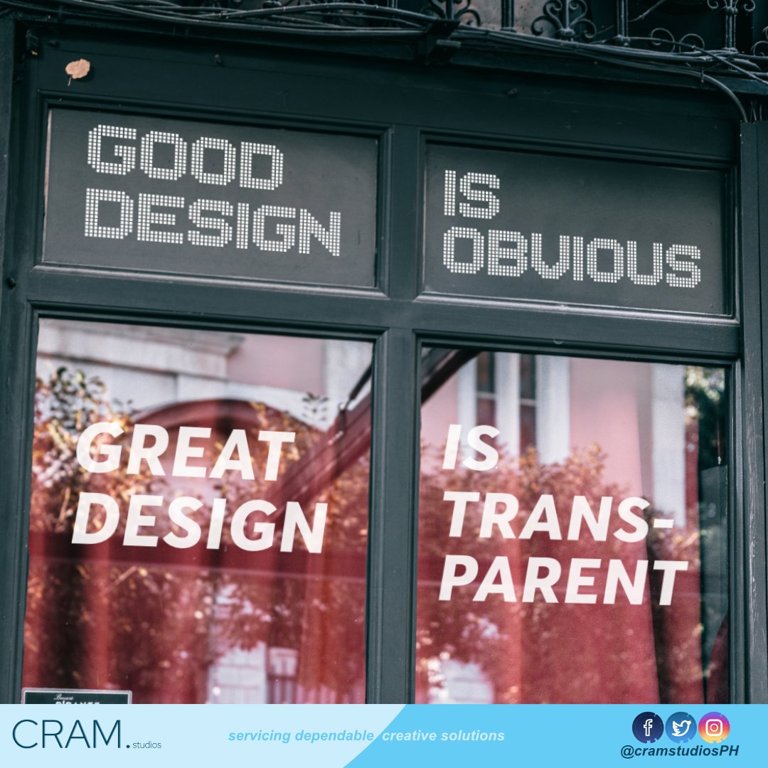 cramstudiosph's tweet photo. Good design is obvious.📌
Great Design is transparent.🔍 

Transparency in your designs is the best way to build trust from your client and to their consumers.

Luckily, CramStudiosPH knows how to do that.

DM us to get a free design consultation.

https://t.co/SBR35Z771D https://t.co/RTBtSLBWM3