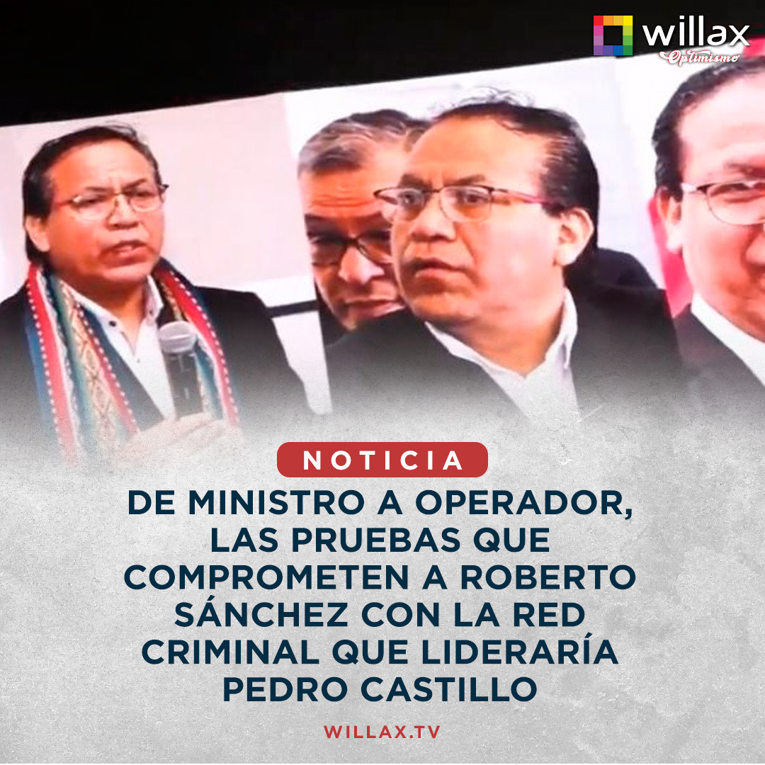 willaxtv's tweet photo. #ContraCorriente | El levantamiento de comunicaciones no solo ha permitido ver la fluida comunicación telefónica que mantenía Sánchez con Bruno Pacheco, sino también con Juan Silva, Castillo y Fray Vásquez Castillo.

Lee más aquí 👉 https://t.co/sCcT2LS0zH https://t.co/pXz89RGnif