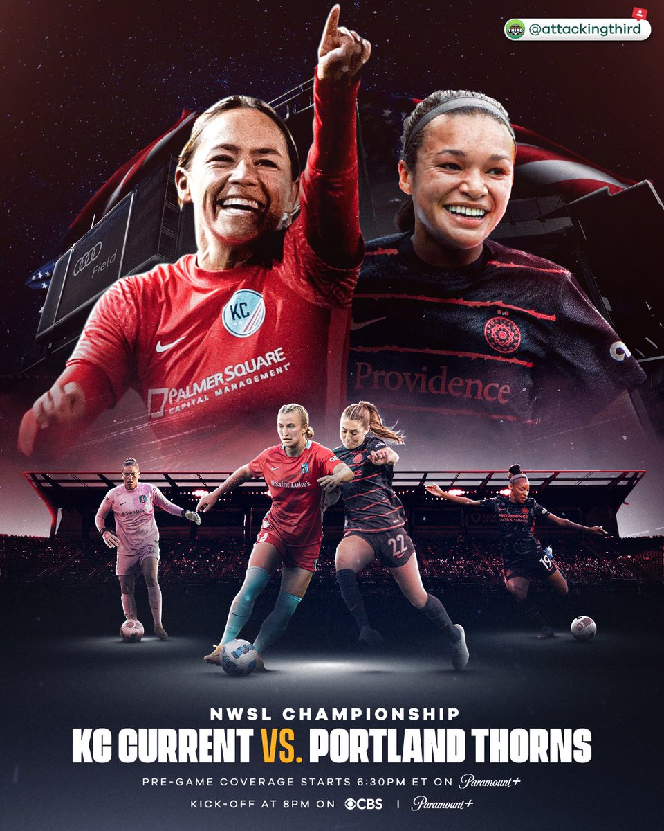 WGolazo's tweet photo. THE NWSL FINAL IS SET 🔒

@thekccurrent vs. @ThornsFC for the 🏆 in PRIMETIME on @CBS Saturday, October 29. 😆 https://t.co/ovi2xlmliT