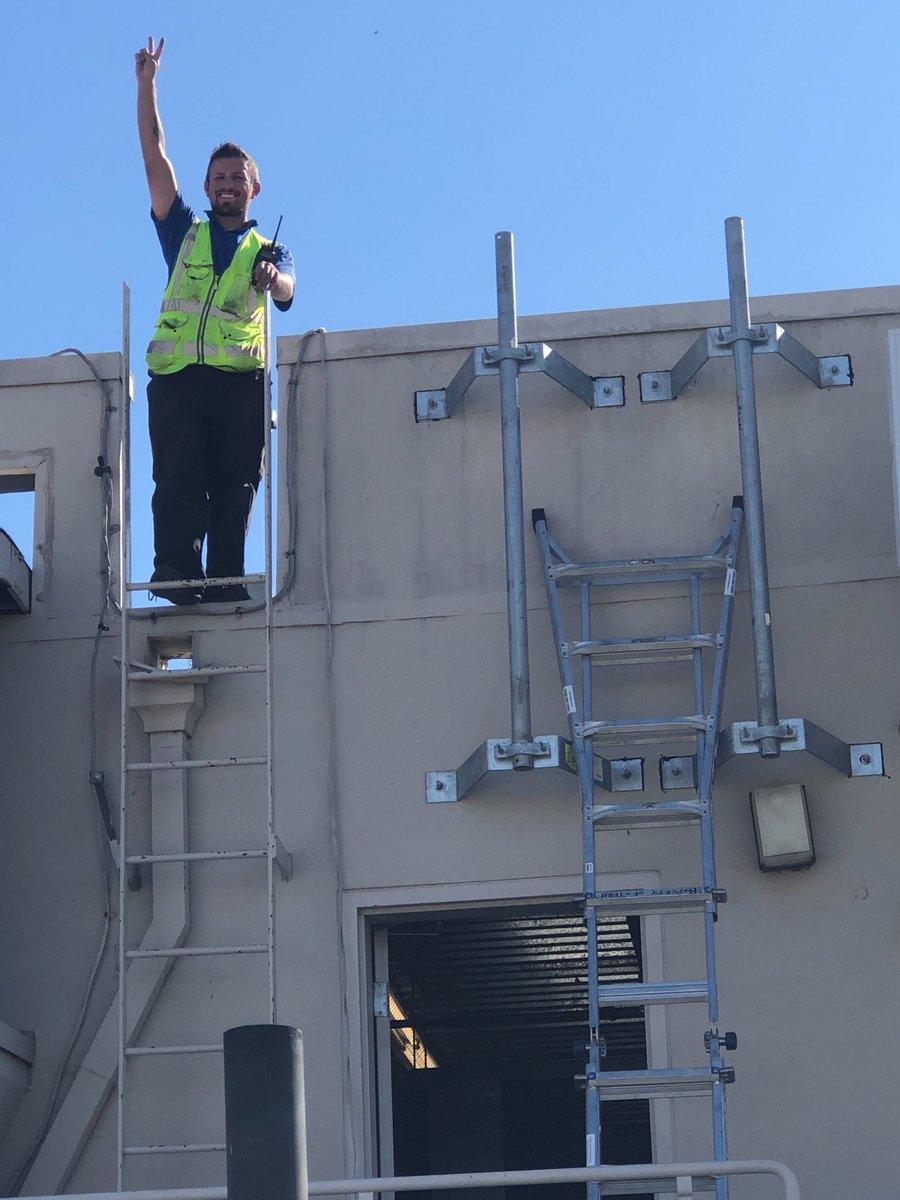TekifyBroadband's tweet photo. We’ve been busy installing new antenna mounting hardware at one of our sites. New antennas will be going up, soon! https://t.co/CQsAoNSq6G