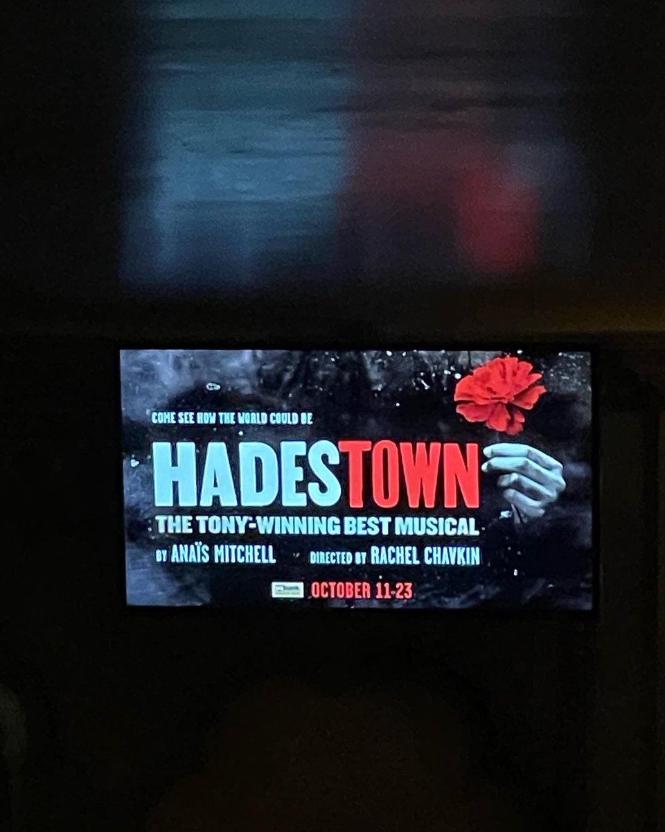 adam_hively's tweet photo. For my wife’s 38th birthday today, we went to The Fabulous Fox Theater to see the absolutely AMAZING musical, “Hadestown!” https://t.co/ZRWZ8M5AnT