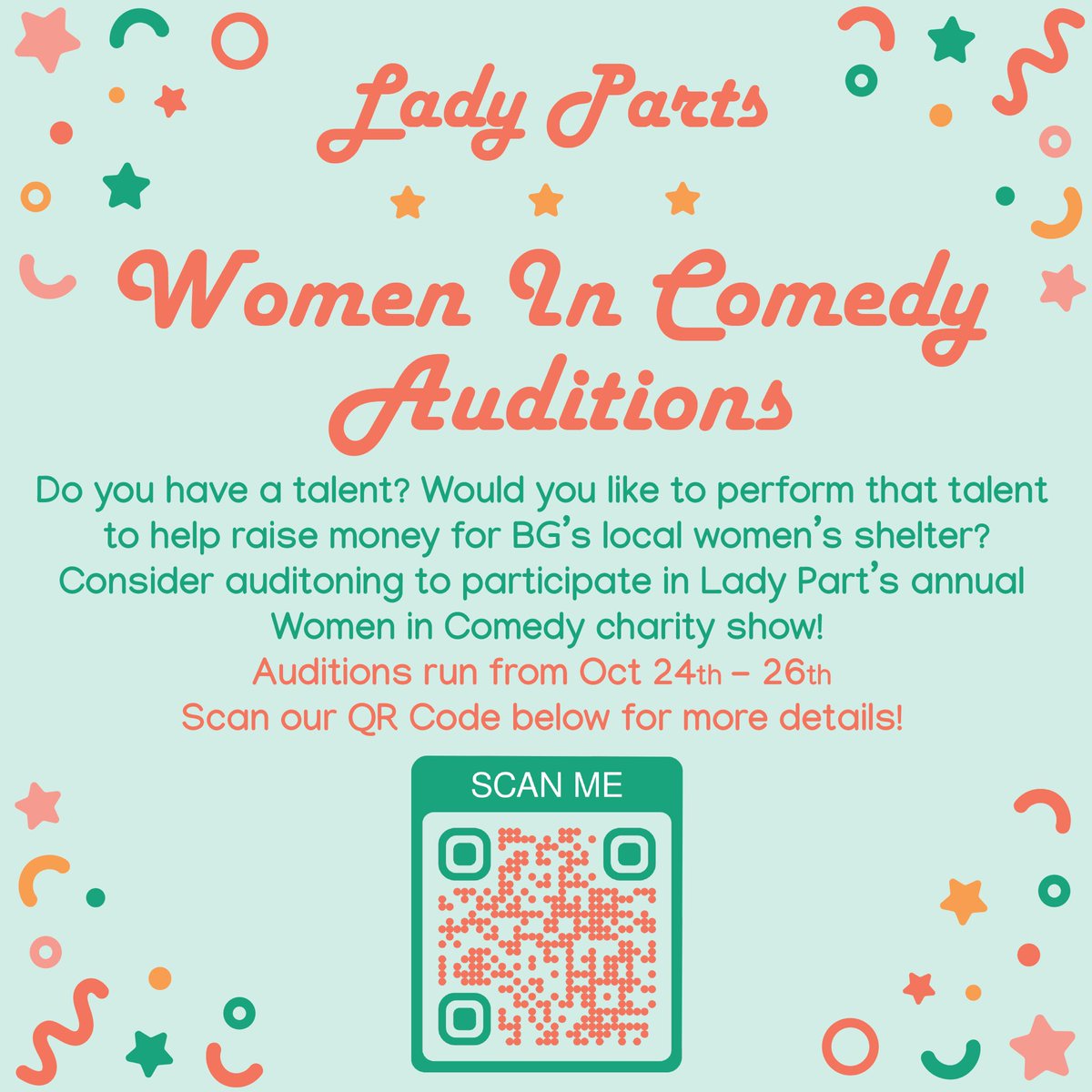 Would you like to help us raise money for The Cocoon during our annual women in comedy show?? We’re holding auditions for WomCom performers over these next three days! Sign up for a time-slot with this link: docs.google.com/document/d/1kn…