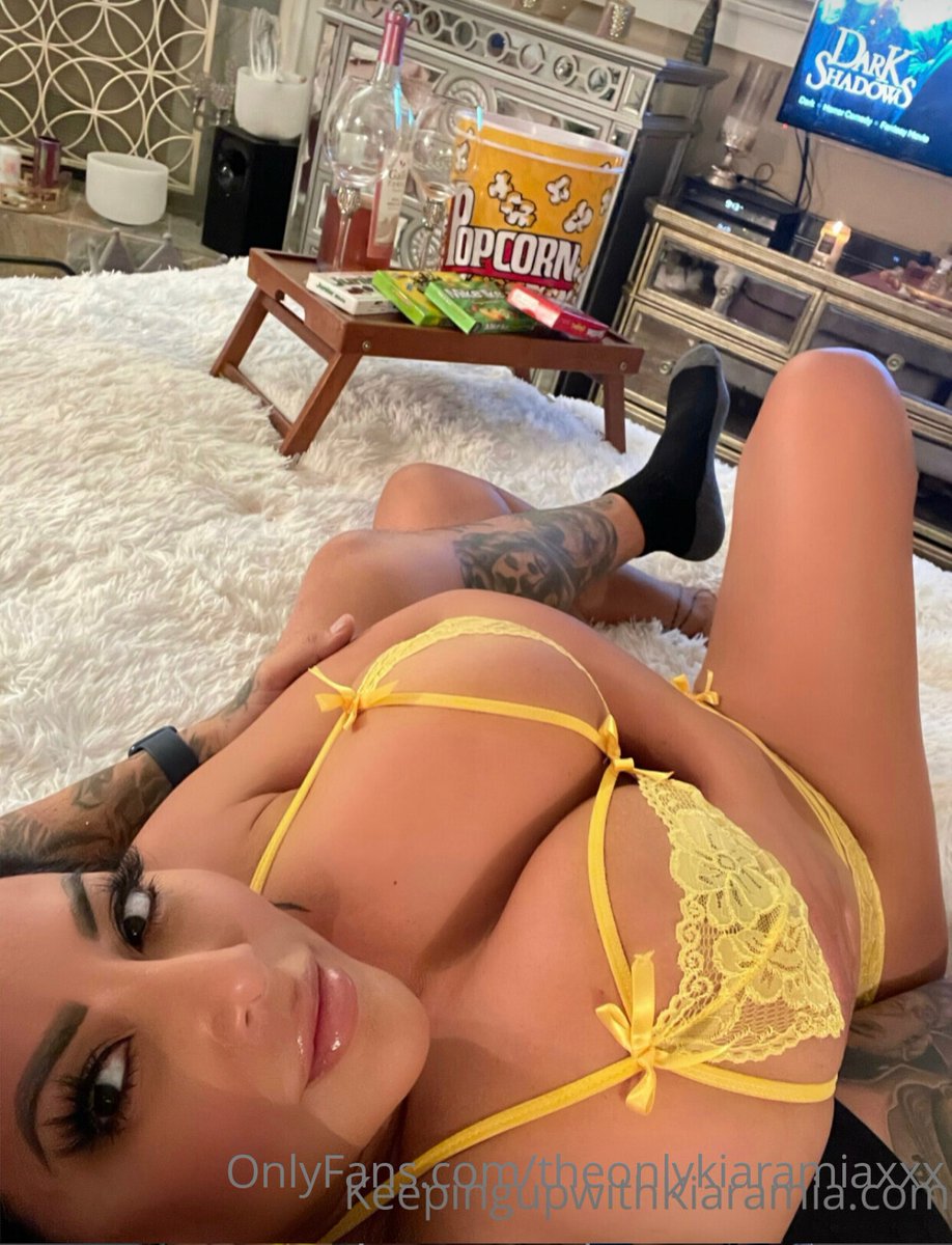 It’s a Netflix and chill kinda night 🍿 I wore this sexy lingerie for my date & had his cock nice and hard before the movie even started 🌹💋 🎥WATCH NOW🎥 🌟SPECIAL MEMBERSHIP PROMOTION🌟 Onlyfans.com/theonlykiaramia #kiaramia