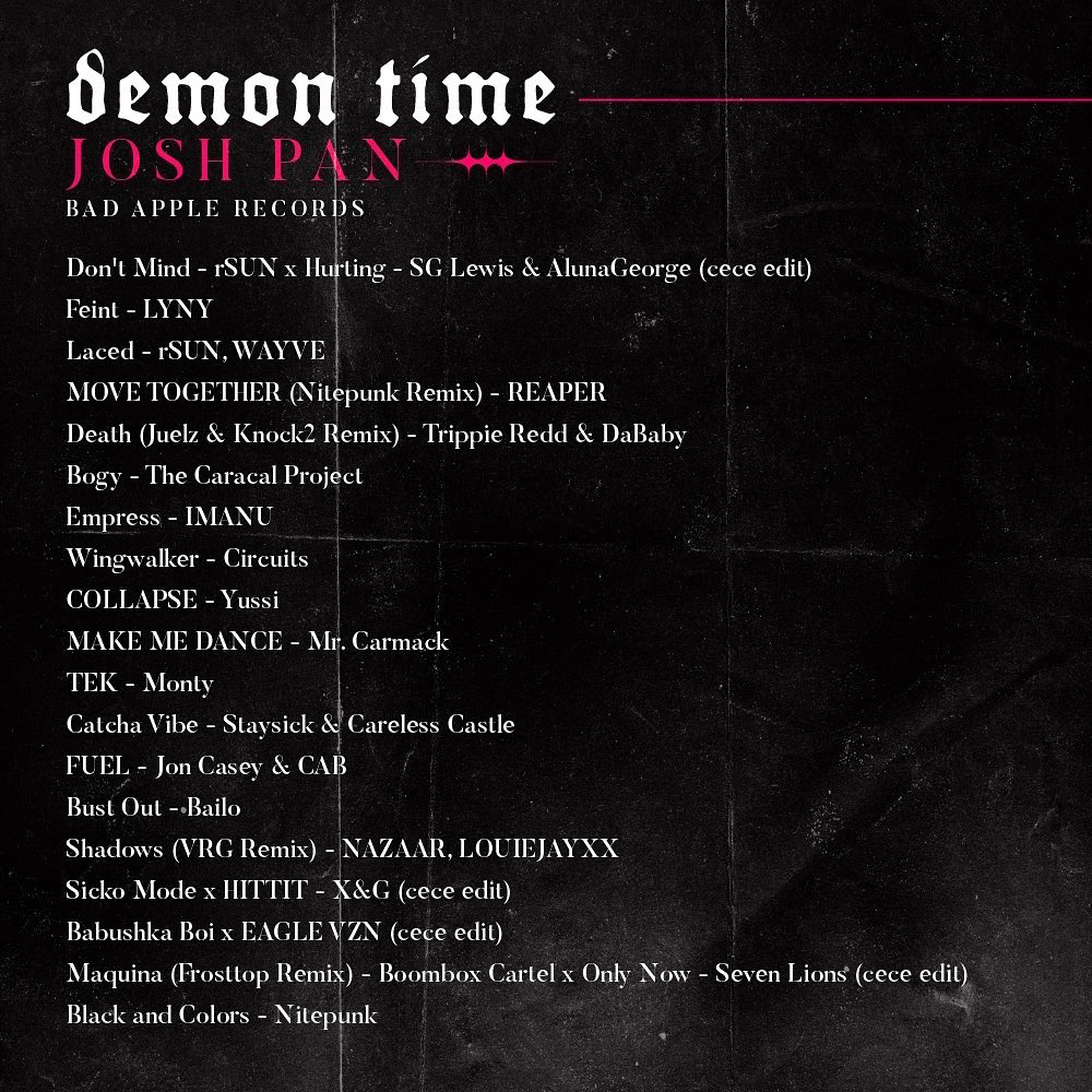My set from Friday with <a href="/badapplerecords/">BAD APPLE RECORDS</a>/<a href="/joshpan/">木白木木</a> for Demon Time II!! 

on.soundcloud.com/eDDzdeh1q6J8cT…

Some experimental trap stuff. Hope y'all enjoy!! 🫶🫶😎