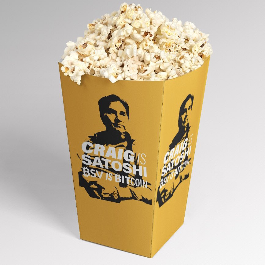 KblockTwice's tweet photo. Popcorn anyone?
#BSV is the original #Bitcoin
#BitconSv #Cryptocurency https://t.co/5w84SPwg8j