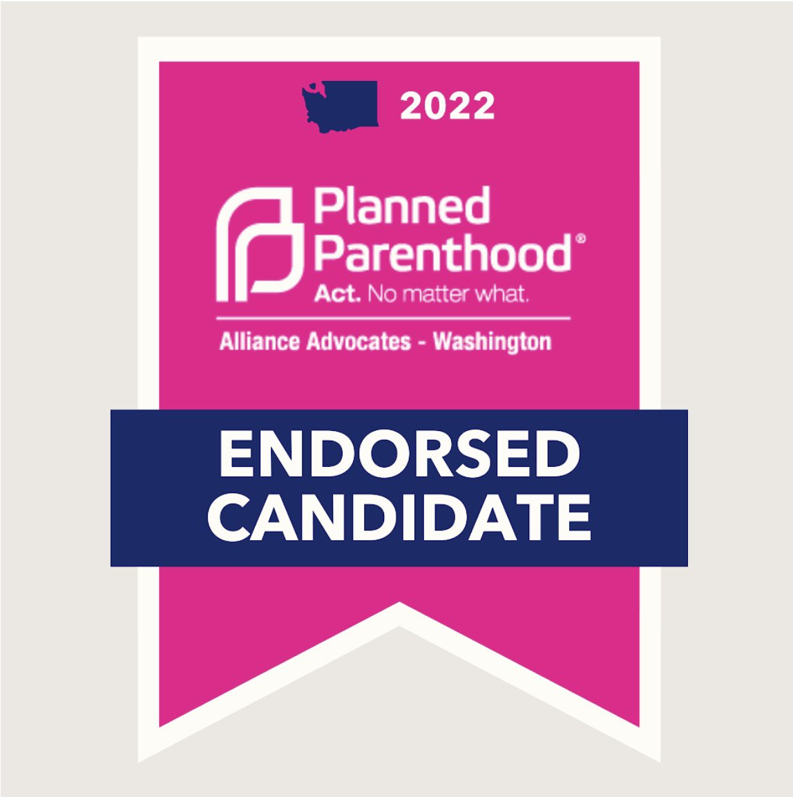 Thank you Planned Parenthood Alliance Advocates for endorsing my campaign! Healthcare, including reproductive health, is a right we must extend to all Washingtonians. Every year on the legislative floor, we fight to keep the freedom of choice for all individuals in our state.