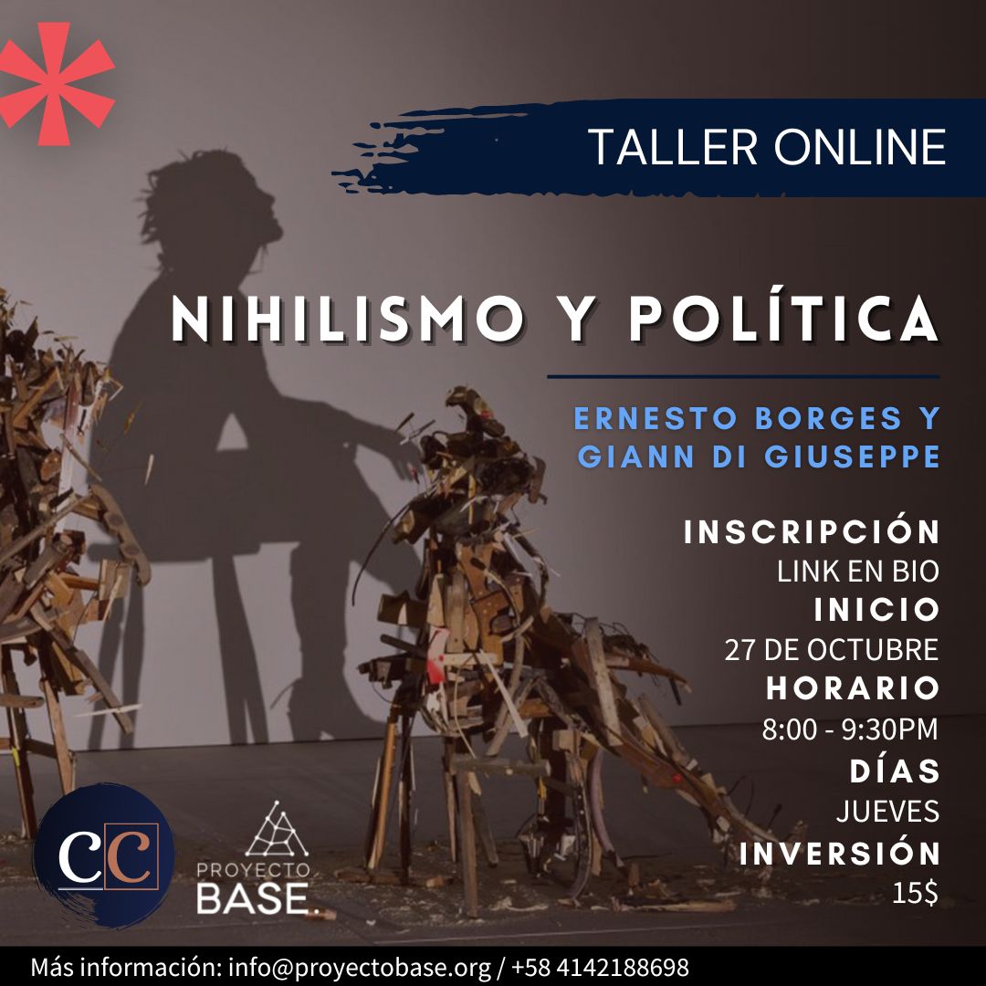 Verochop's tweet photo. Esta semana @proyectobase inicia un nuevo para pensar la política. Si pueden inscribirse no lo duden, toda la información en su perfil. https://t.co/HwKgAffqTx