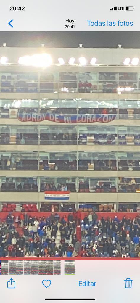 Volvió la bandera luego de 15 años !! #palco505 !