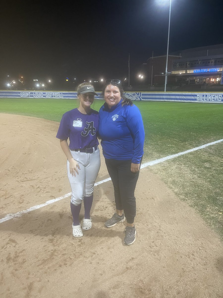 had a great time at the <a href="/SLUSoftball/">SLU Softball</a> camp last week. learned some new ever-days for my fielding. thanks <a href="/CoachConnoyer/">Christy Connoyer</a> for a great night!