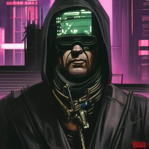 Ogre4hire's tweet photo. "Cyberpunk warlord, frank frezzeta" - made with @NightCafeStudio @AIArtistsOrg
https://t.co/VqpTFRyo5g

#aiart #nightcafe #digitalart https://t.co/VqpTFRyo5g https://t.co/Tzzwo5Z31l