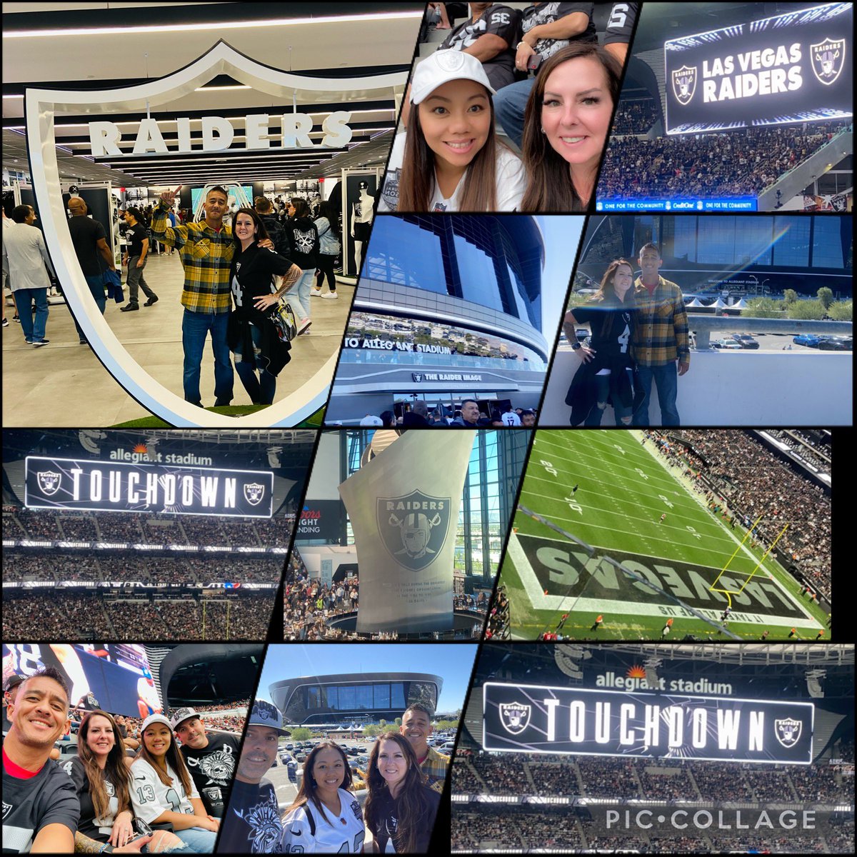 coito0528's tweet photo. What an experience! Thank you to our BFF’s for taking us to the game with them! Raiders! https://t.co/B5wW7WJNlY