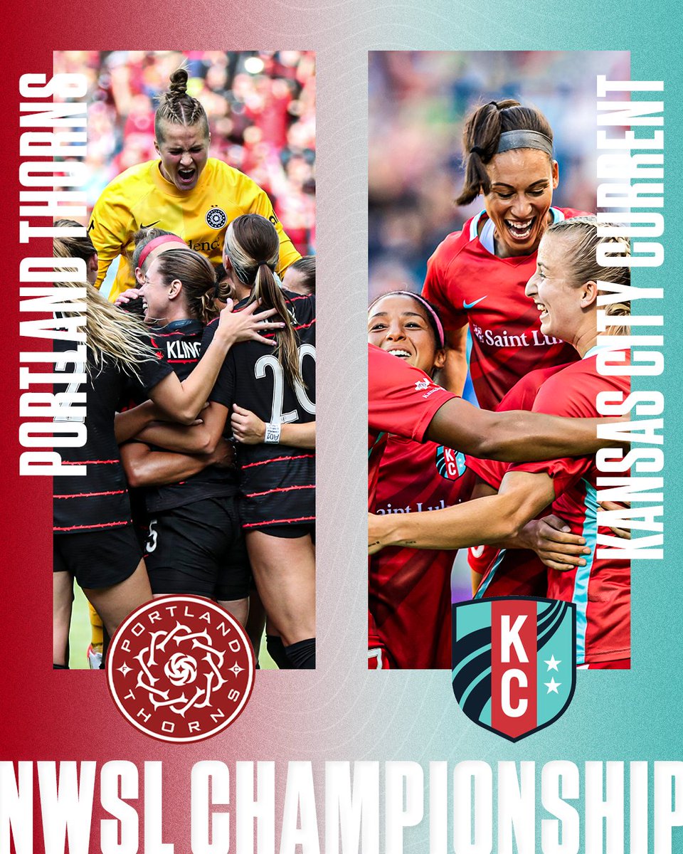 The NWSL Championship is SET 🏆 @ThornsFC 🆚 @thekccurrent 👀